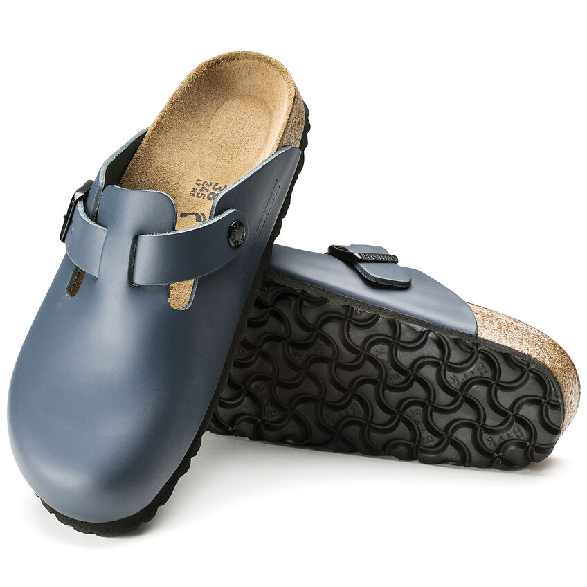 Birkenstock Boston Leather Blue